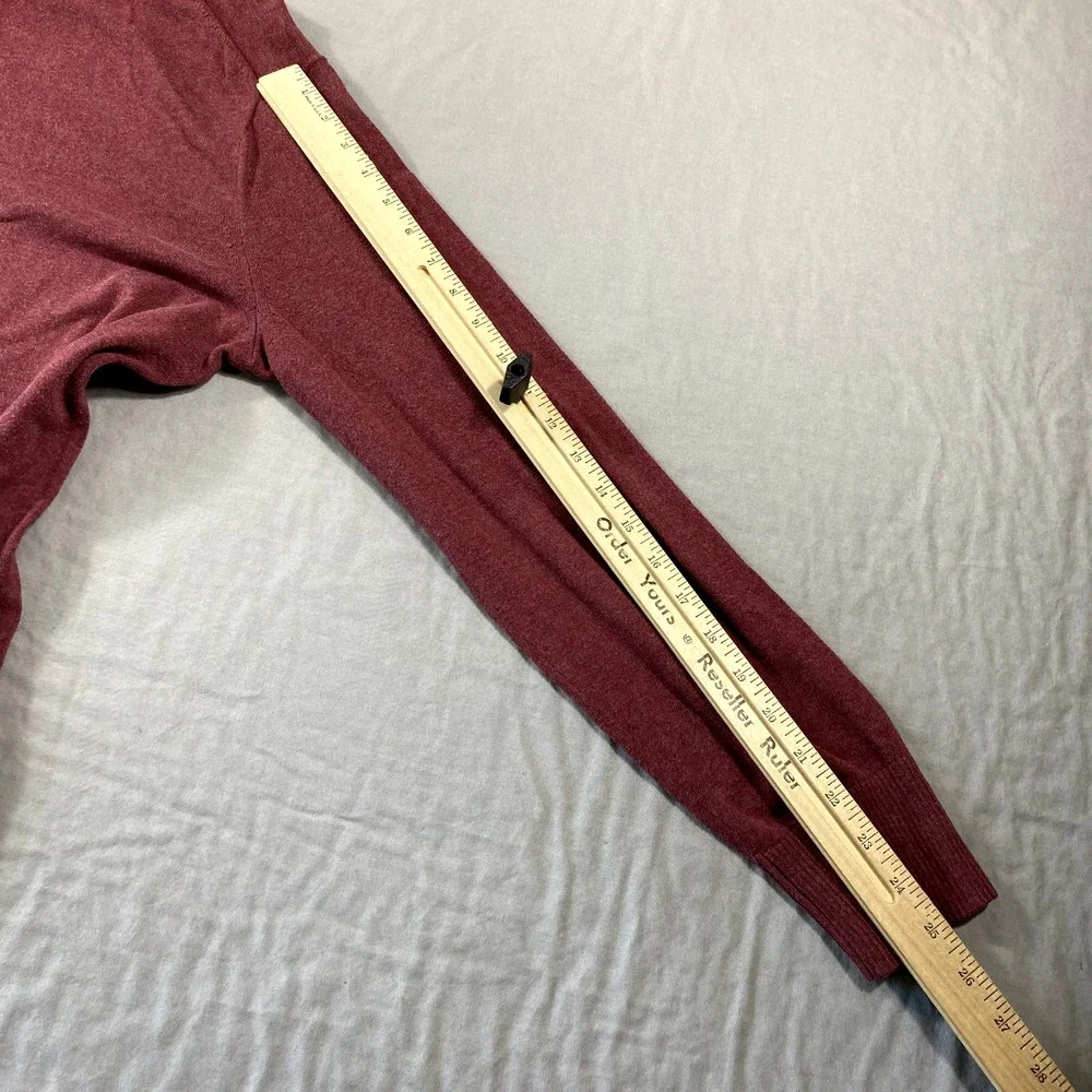 Banana‎ Republic Sweater Mens Medium Red 1/4 Zip Pullover Mock Neck Golf Casual